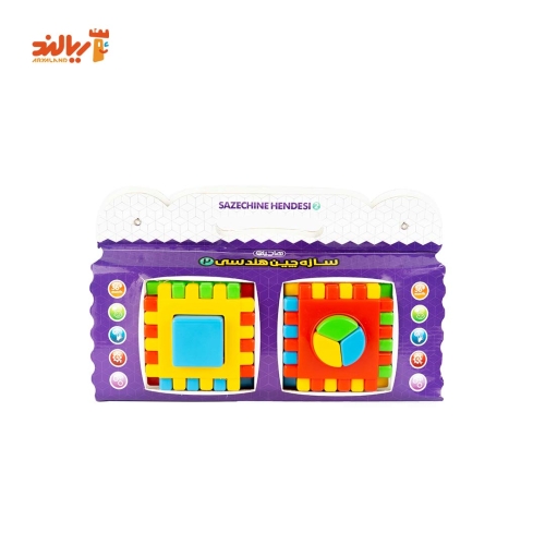 اسباب بازی سازه چین هندسی کاوردار 2 تایی هاچینو